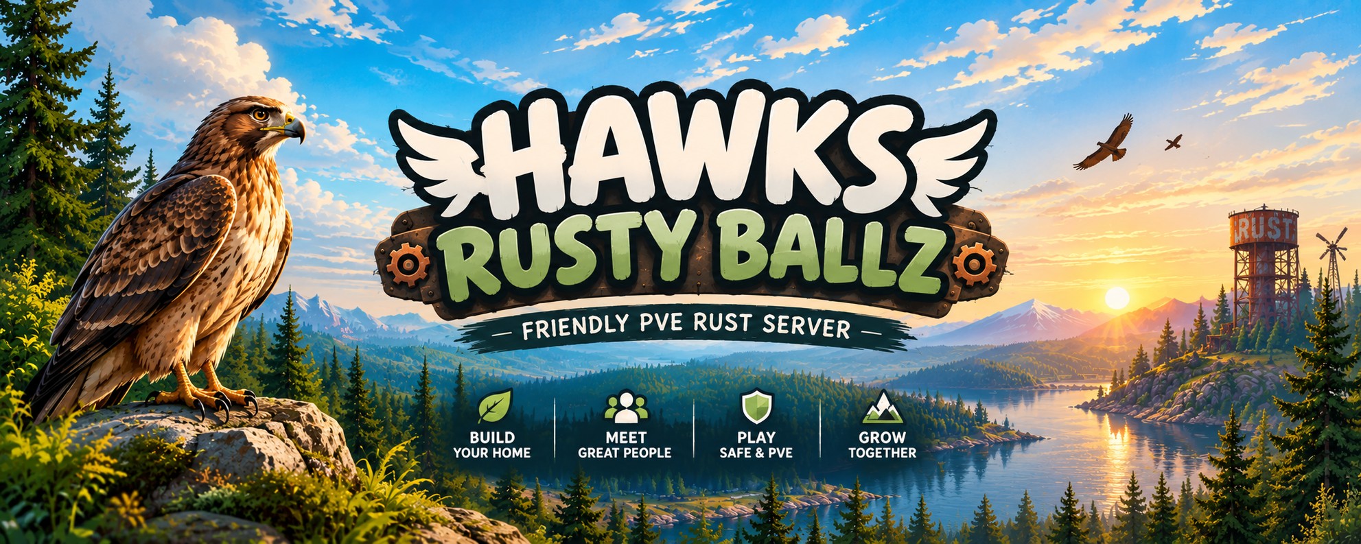 Welcome to HAWKS RUSTY BALLZ PVE SERVER!