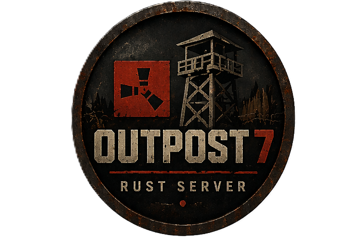 OUTPOST 7 |3XLoot|5XGather|PvP+PvE|Skins|Trio|Events|Skills|Kit logo