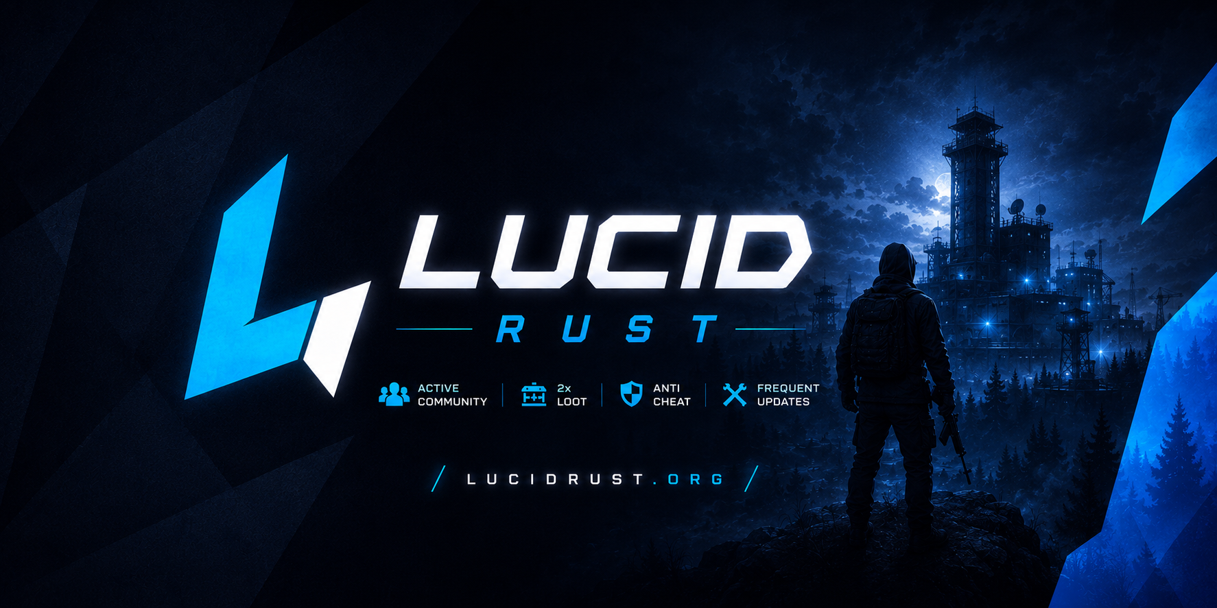 Баннер сервера Lucid Rust 2x | Solo Duo Trio | Friday Wipes | [DE/EN]
