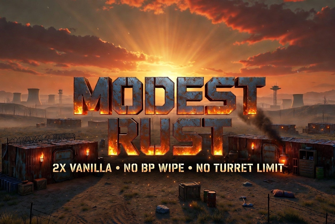 US Modest Rust 2x Monthly | 50% Upkeep | No Bp Wipe image